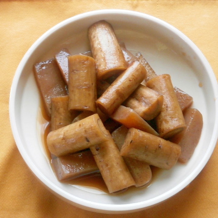 圧力鍋で！ごぼう・こんにゃくの煮物